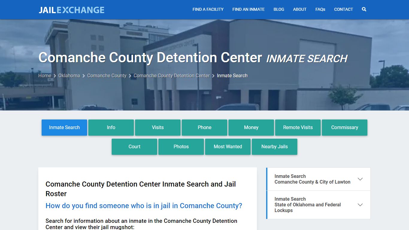 Comanche County Detention Center Inmate Search - Jail Exchange