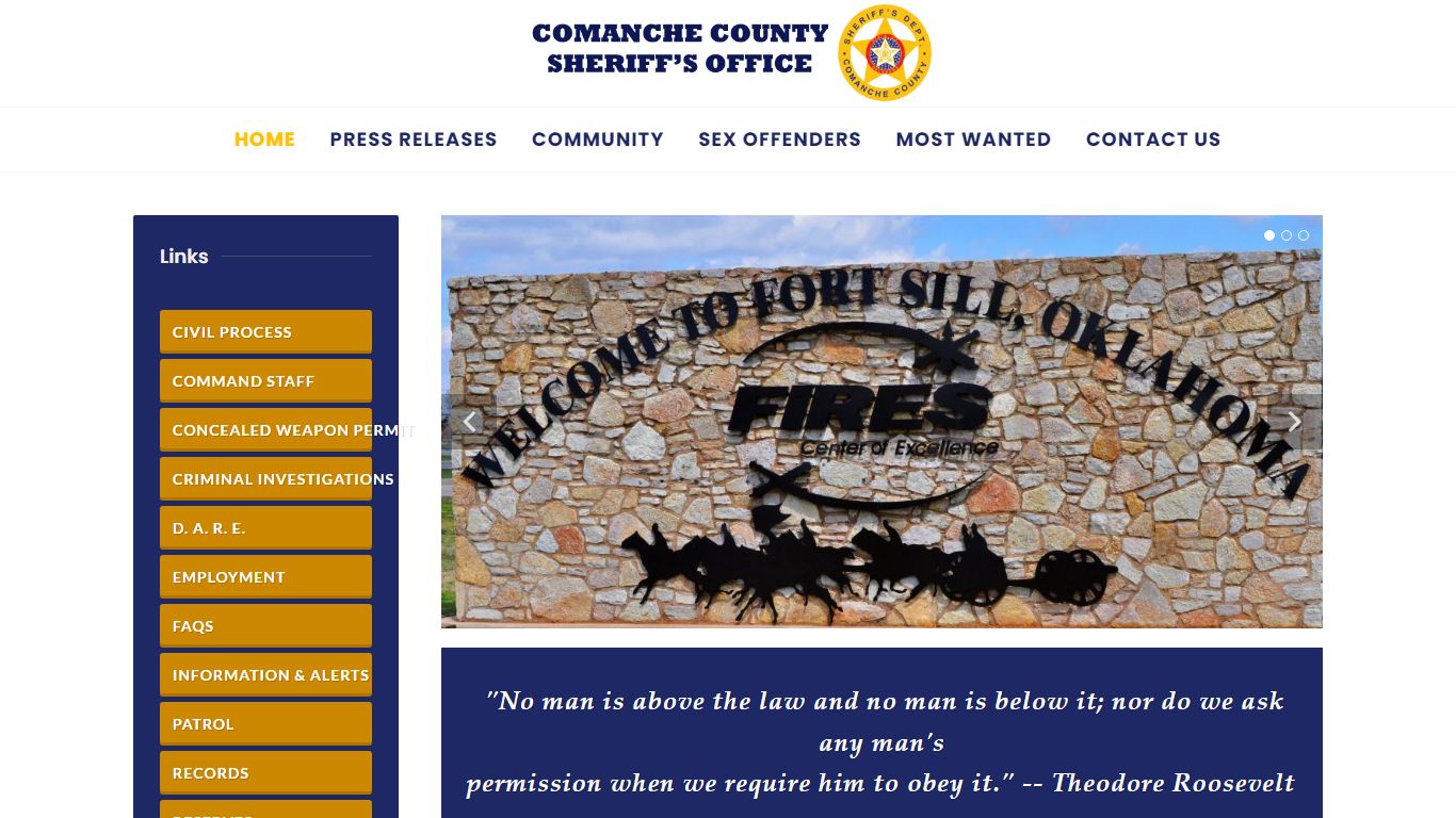 Comanche County Oklahoma Sheriff's Department