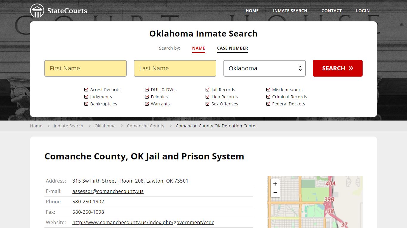 Comanche County, OK Jail and Prison System - State Courts